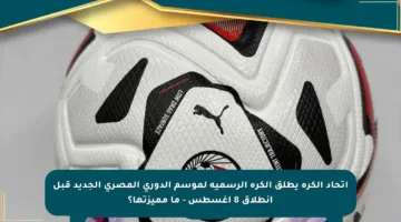 اتحاد الكرة يطلق الكرة الرسمية لموسم الدوري المصري الجديد قبل انطلاق 8 أغسطس – ما مميزتها؟